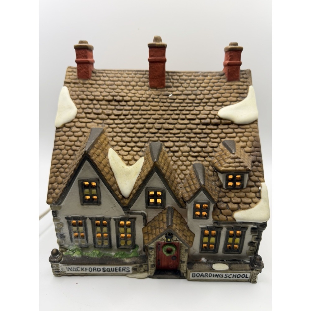Dept 56 Dickens Village Series Wackford Squeers Boarding School 1988 READ